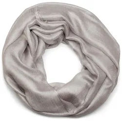Loop STYLEBREAKER "Seidiger Einfarbiger Loop", Damen, grau (hellgrau), Obermaterial: 100% Viskose CV., Modisch, Modetücher Loop