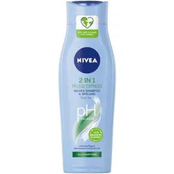 NIVEA Haarpflege Shampoo 2 in 1 Pflege ExpressMildes Shampoo & Spülung mit Aloe Vera