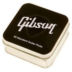 Gibson Plektrum, Plektrum Standard Heavy Pick Tin 50 Standard Picks - Plektren Set