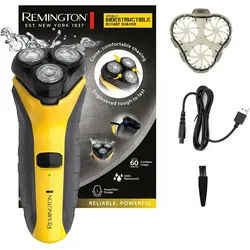 Remington Elektrorasierer Rasierer PR1855 Virtually Indestructible, ausklappbarer Präzisionstrimmer gelb