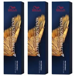 Wella Professionals Haarfarbe Koleston Rich Naturals 3x 60 ml, 3-tlg.