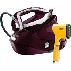 Tefal Dampfbügelstation Pro Express Vision, inklusive Dampfbürste DT2026, Smart LED-Leuchte, 1100 ml Wassertank, 8,3 Bar, 180 g/Min. konstanter Dampf, 680 g/Min. Dampfstoß, GV9810 rot