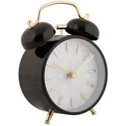 Karlsson Wecker Retro Pearl Glow Ø 8 cm , Metall , Rund , 8x12x4.6 cm , Ce , Dekoration, Uhren, Wecker