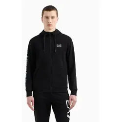 EA7 für Herren. 7M000568_AF13512 Logo Series Sweatshirt schwarz (M), Lässig, Baumwolle
