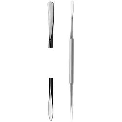 Excellent Solingen Nagelhautpflege Nagelfalz Doppelinstrument beidseitig, 1-tlg. silberfarben