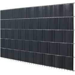 FLORAWORLD Sichtschutzstreifen »standard«, PVC, LxH: 2050 x 24 cm - grau