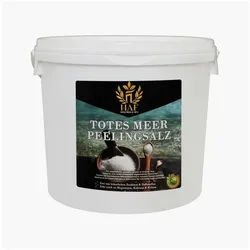 HAF Salzpeeling Premium Totes Meer Peelingsalz 1-25kg reines Meersalz als Salz Peeling Je nach Auswahl im Beutel, Eimer oder Sack, 1-tlg., Naturbelassen direkt vom toten Meer weiß