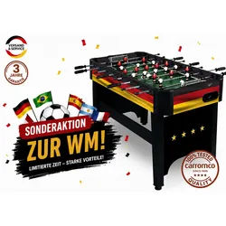 Carromco Kickertisch Deutschland-XT - Tischfußball Edition im Deutschland-Design, Fussballtisch für Kinder und Erwachsene bunt