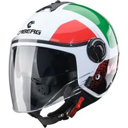 Caberg Riviera V4 X Alpha Jethelm, weiss-pink-grün, Größe XL für Männer