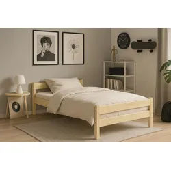 Raumhirsch Furniture Kinderbett 80x160, 80x180, 90x180, 80x200, 90x200 cm - Komplettset (mit Matratze, Einzelbett für Kinder von 2 - 18 Jahren), verschiedene Farben & Designs