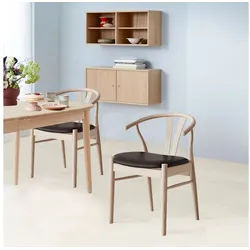 Hammel Furniture Stuhl Frida, Massivholz mit gepolsterter Sitzfläche - hoher Komfort, Massivholz, gepolsterte Sitzfläche, versch. Farbvarianten schwarz
