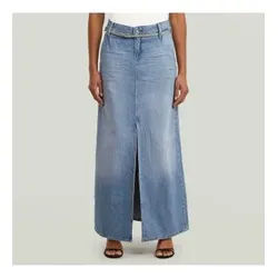 G-Star für Damen. D25979-D943-H133 Blauer weitender Maxirock (30), Lässig, Denim, Bio-Baumwolle, Nachhaltig