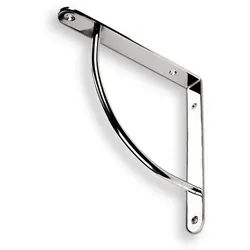 SO-TECH® Wandregalhalter Regalkonsole RK04, 2-tlg., Chrom poliert silberfarben