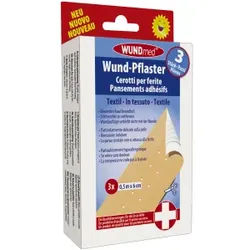 WUNDmed® Wundversorgung Wund-Textilpflaster, Schneidbares Wundpflaster mit Super-Klebekraft, 1 Packung = 3 Stück, 50 cm x 6 cm