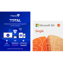 Microsoft 365 Single 1 User + F-Secure Total 1 Device - 1 Jahr + 3 Monate extra