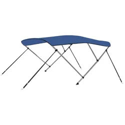 vidaXL Schutzplane 183 x 180 x 137 cm 3-Bow Bimini Top Blau 183x180x137 cm blau