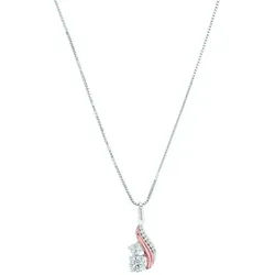Amor Silberkette Amor Kette mit Anhänger (Kette mit Anhänger, 2-tlg., Kette mit Anhänger)