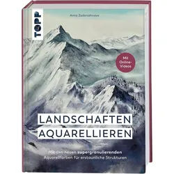 Sachbuch Landschaften aquarellieren Mit den neuen supergranulierenden Aquarellf Anna Zadorozhnaya blau|grau