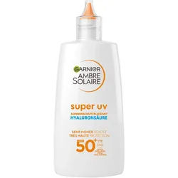 GARNIER Sonnenschutzfluid Ambre Solaire Sensitive expert+, mit Hyaluronsäure LSF 50 weiß