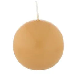 Kopschitz Kerzen Kugelkerzen Mango Gelb, Ø 80 mm, 6 Stück, dt. Kerzen in RAL Kerzenqualität, Kein rußen und tropfen