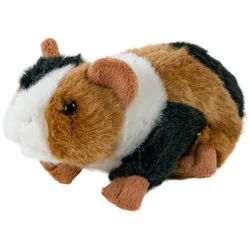 Teddys Rothenburg Kuscheltier Meerschweinchen 17 cm dreifarbig Plüschmeerschweinchen (Meerschweinchen gescheckt 17 cm schwarz-weiß-braun, Meersau)
