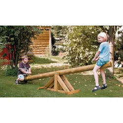 Schaukelwippe Chris - 300 x 50 x 45 cm - Gartenwippe aus Holz /druckimprägniert) - ø14 cm Rundholz - TÜV-geprüfte Wippe für Kinder ab 3 Jahren