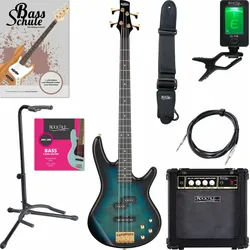 Ibanez GSR200PC-TMU Transparent Marine Burst Starter Set