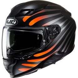 HJC F71 Zen Helm, schwarz-orange-silber, Größe M