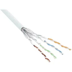 INLINE Patchkabel Cat,6 S/FTP (PiMf), weiß, AWG27, PVC, CU, 100m