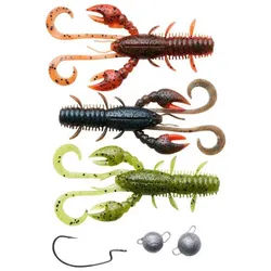 Berkley Kunstköder Berkley Cheb Fishing Pack 10/14G Köderset Garnelen Köder Bleifrei, (6-St)