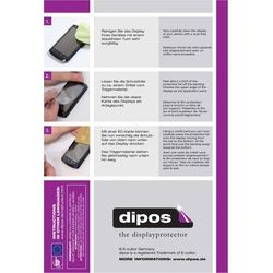 Dipos Displayschutzfolie Crystalclear (6 Stück, P6000), Smartphone Schutzfolie