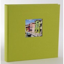 Bella Vista 30x31 cm, 60 weiße Seiten, grün, Buchalbum