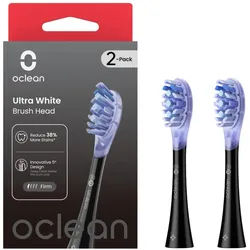 Oclean Bürstenkopf Ultra Weiß - Schwarz, 2er Pack 2 St schwarz