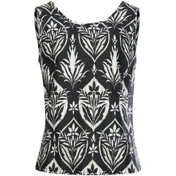 Top Wilma Green Cotton schwarz