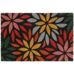 Relaxdays FUßMATTE , Multicolor , Textil, Kunststoff , 60x40 cm , Teppiche und Böden, Schmutzfangmatten, Fußmatten