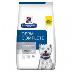 Hill's Prescription Diet Derm Complete Mini Hundefutter mit Reis und Ei 6 kg + gratis (3 x 370g) Derm Complete