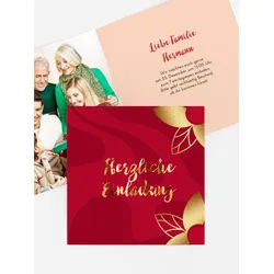 Einladungen Weihnachtskarten mit Foto selbst gestalten mit Spruch und Fotos im Onlinedesigner bei Meine-Kartenmanufaktur.de