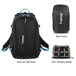 F-stop Guru UL Essentials Bundle Schwarz - Malibu Blau