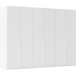LeGer Home by Lena Gercke Kleiderschrank Schrank Garderobe Ankleide Schlafzimmer Flur SERINA Eyecatcher (3 verschiedene Ausstattungen BASIC/CLASSIC/PREMIUM (inkl. SOFT-CLOSE) in 6 Breiten (101 - 401 cm) mit Front Glas oder Dekor MADE IN GERMANY weiß 301 cm x 223 cm x 61 cm
