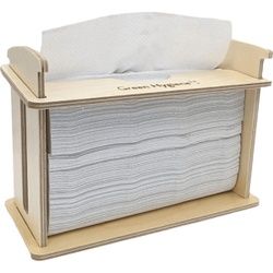 Green Hygiene® INGEBORG Tischspender, Holz, Nachhaltiger Papierspender für die Falthandtücher, Maße (B x H x T): 24 x 17 x 11 cm