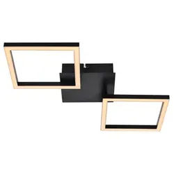 CASAYA LED-Deckenleuchte »Igneo«, 24 W, 1200 lm, 3000K, Metall/Kunststoff, schwarz