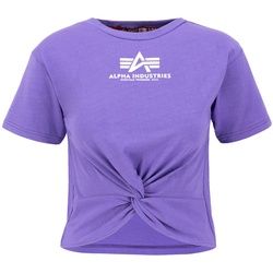 Alpha Industries Muscleshirt »ALPHA INDUSTRIES Women - T-Shirts Knotted Crop T Wmn« Alpha Industries violet S