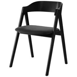 Hammel Furniture Stuhl Mette by Hammel (1 St), Massivholz, gepolsterte Sitzfläche, versch. Farbvarianten schwarz
