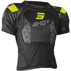 Shot Trooper Protektorenshirt, schwarz-gelb, Größe S