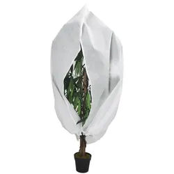 vidaXL Schutznetz Wintervlies mit Reißverschluss 70 g/m2 2,36x2 m, BxL: 200x236 m, (1-St) weiß
