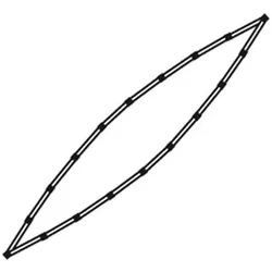 Bergans Inner Chine Rod to 15 aluminium (844) NO