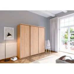 priess Schwebetürenschrank Arnsberg braun 215 cm x 211 cm x 64,5 cm