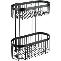 WENKO Wandregal 2 Etagen Classic Plus Black