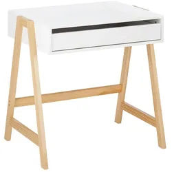 Kindertisch Pino Weiß Echtholz/MDF ca. 60x45 cm