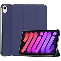 Lobwerk Schutzhülle für Apple iPad Mini 6 2021 6. Generation 8.3 Zoll Slim Case Etui mit Standfunktion und Auto Sleep/Wake Funktion Blau